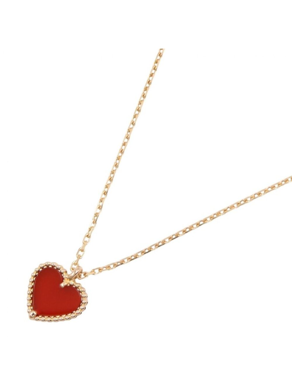 Van Cleef & Arpels Necklace Sweet Alhambra Heart 40 18k Pink Gold